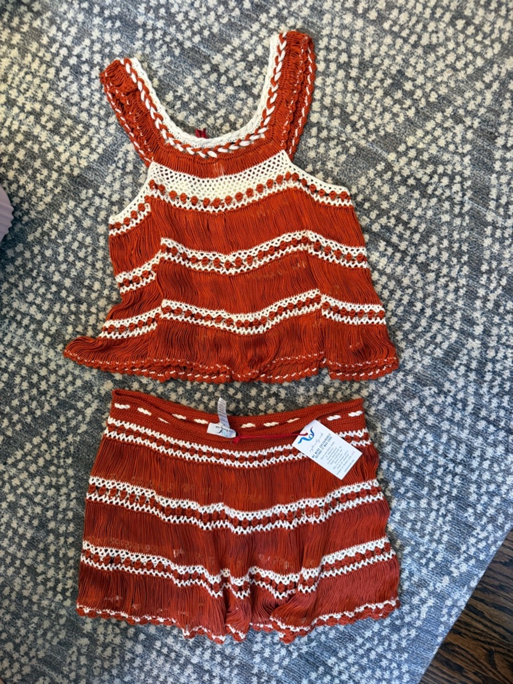 My beachy side-Crochet Mini Skirt Set - Brand size S, NWT - Picture 7 of 8
